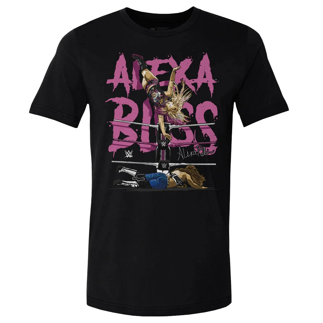 Camiseta con estampado 3D de luchador para hombre, ropa deportiva de calle para niños, Alexa Bliss, verano 2024