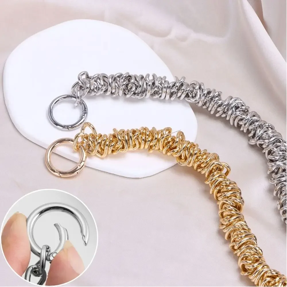 New 35cm Metal Bag Chain Gold Sliver Bag Shoulder Strap DIY Replacement Handbag Handles Personality Fashion Handbag Accessories