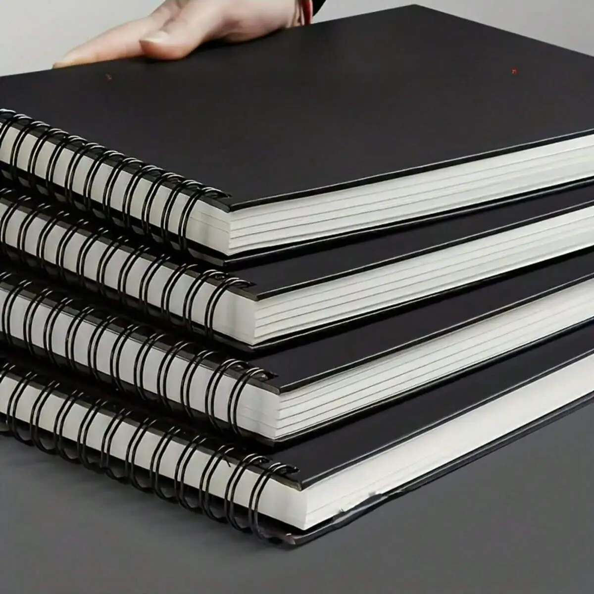 4pcs Premium Artistic Sketchbook Set - High-Quality Acid-Free Watercolor Paper, Top Spiral Bound, Ideal for Drawing, Writing,etc