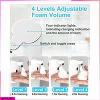 A64Z Automatic Liquid Soap Dispenser, 13.5Oz/400ML Wall Mount Soap Dispenser, USB Rechargeable, Touchless Hand & Dish Soap