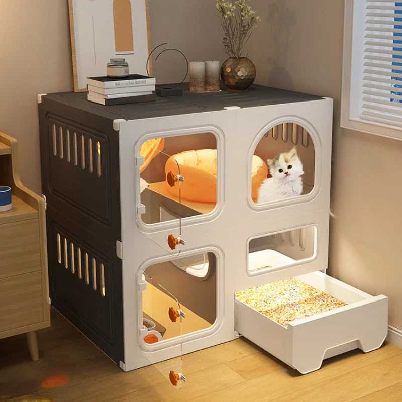 

Cat Villa Home Indoor Cage Does Not Cover an Area