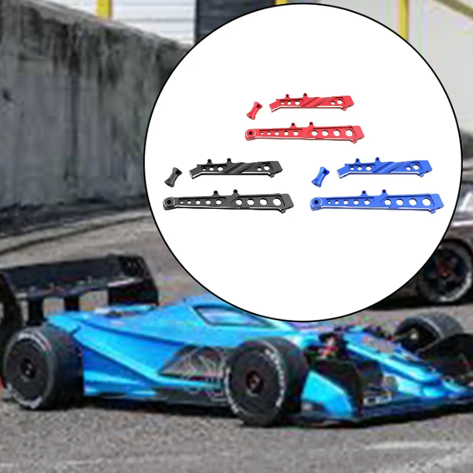 Metal Front and Rear Chassis Brace RC Car Replacement Part Easy Installation RC Car Upgrades Accessories for Ara109001