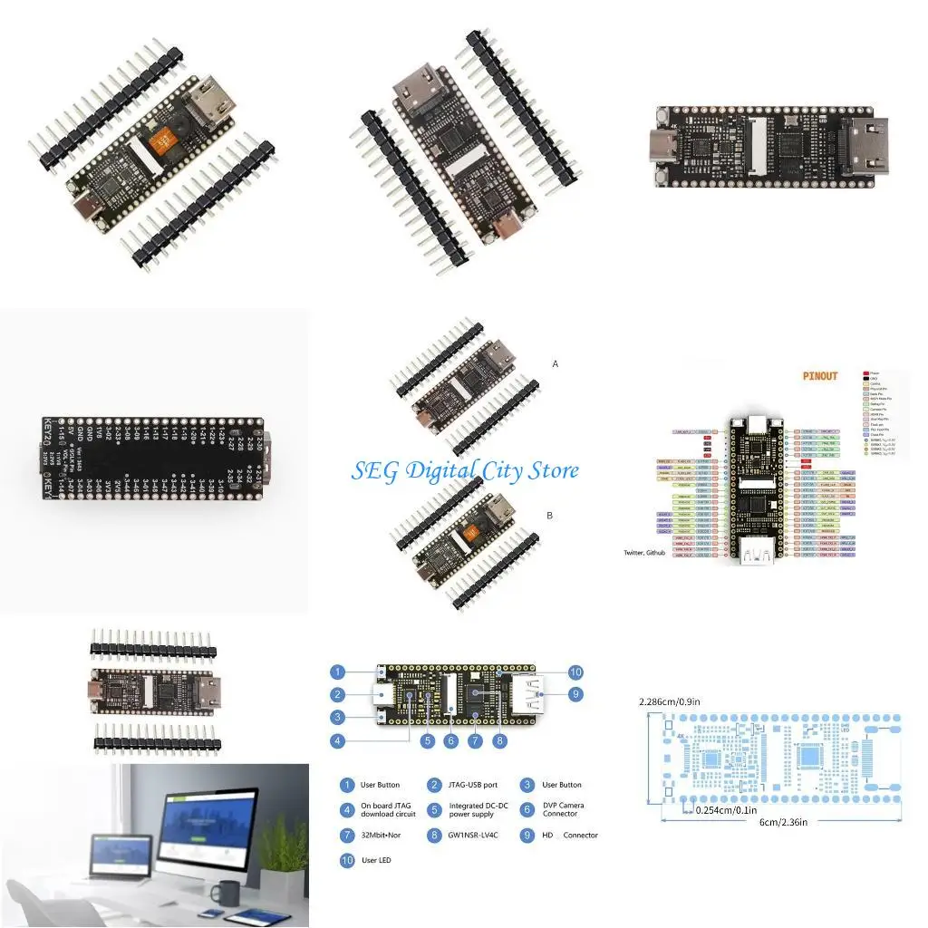 

U75B Lichee 4K Gowin Development Board Minimalist FPGA GoAI FPGA Board GW1NSR-LV4C