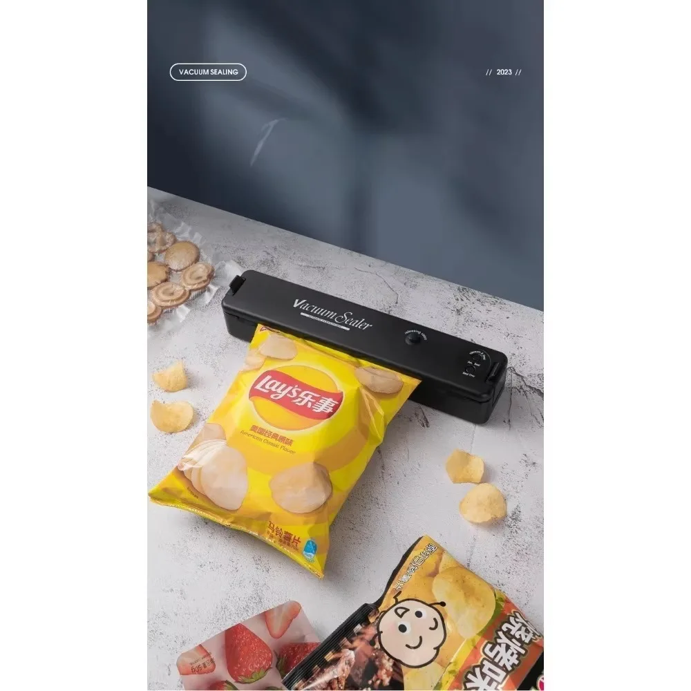 

1Pcs Automatic packaging machine food vacuum sealing machine portable household vacuum food sealing kitchen helper 220V