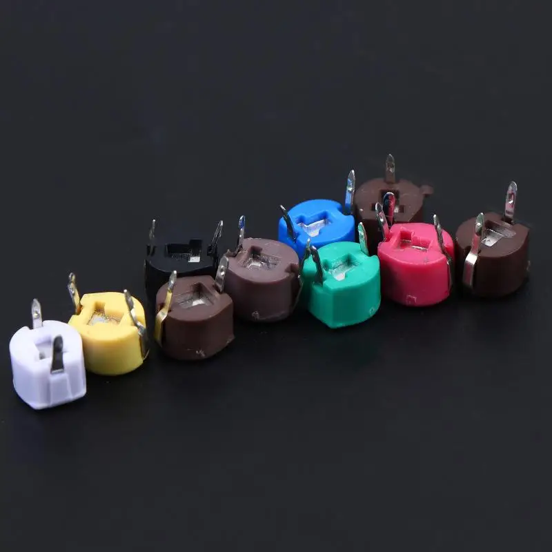 

Plastic Trimmer Adjustable Capacitor 3PF to 120PF for Radio DIY Project Electronic Frequency Circuit Adjustment