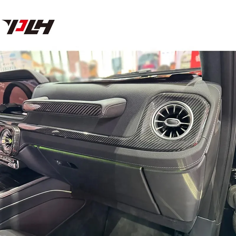 New Arrival W465 Interior Part Dry Carbon Fiber 13-piece Set LHD RHD for Option Dashboard Cover Center Control Cover G63 G500