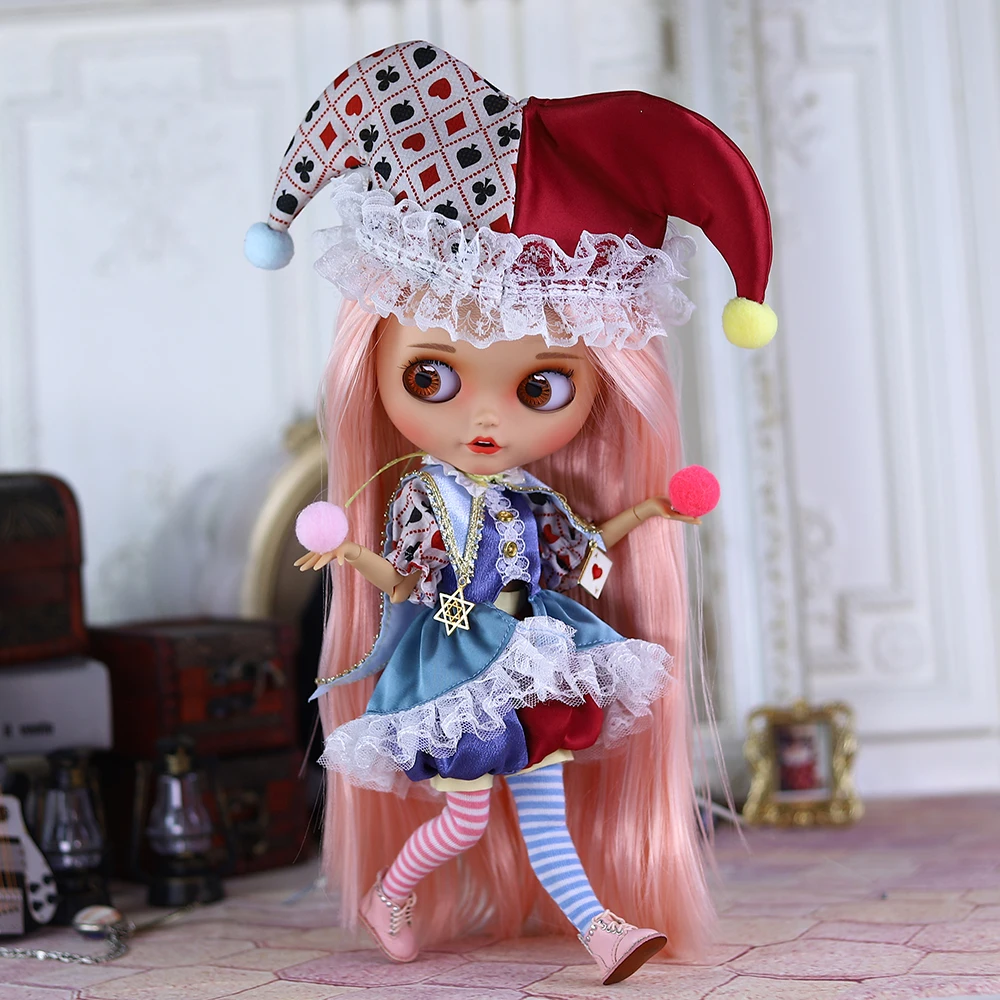 ICY DBS Blyth Doll Joint Body pelle marrone gonna speciale Set bambola fai da te SD regalo giocattolo