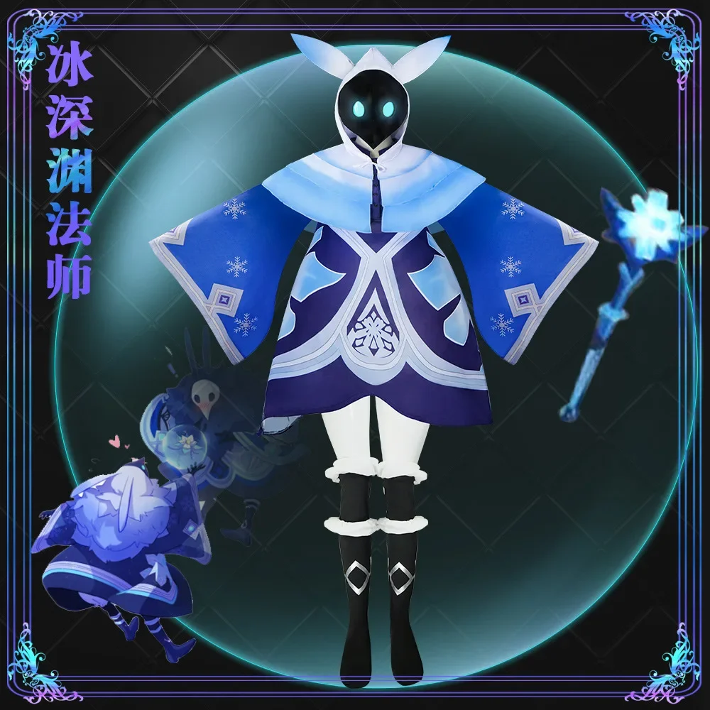 Costume de Cosplay de Genshin Impact Abyss Mage, Accessoires Imbibés Personnalisés, Robe de Barrage d'Halloween