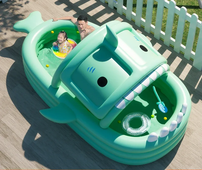 

Inflatable Swimming Pool Castle Water Park Children's Courtyard Air Cushion Bath Pool Outdoor