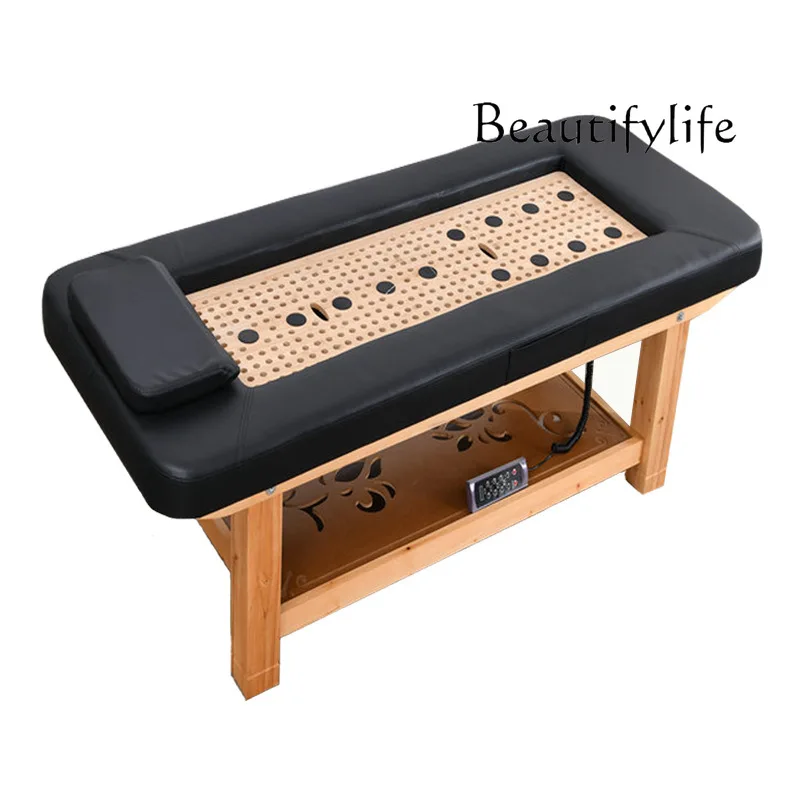 

Smoke-Free Whole Body Moxibustion Facial Bed Household Automatic Physiotherapy Bed for Beauty Use Smoke Cleaning Steaming Bed