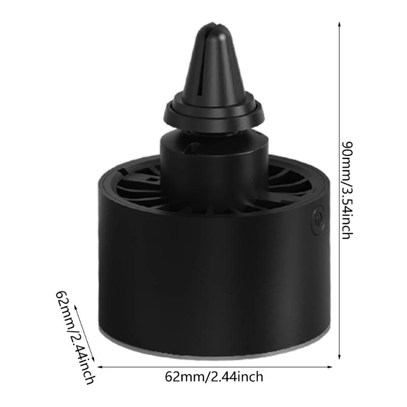 Người bán hàng bán chạy nhất USB Car Quạt làm mát 3Speed ​​xe xe có tính năng ánh sáng ban đêm