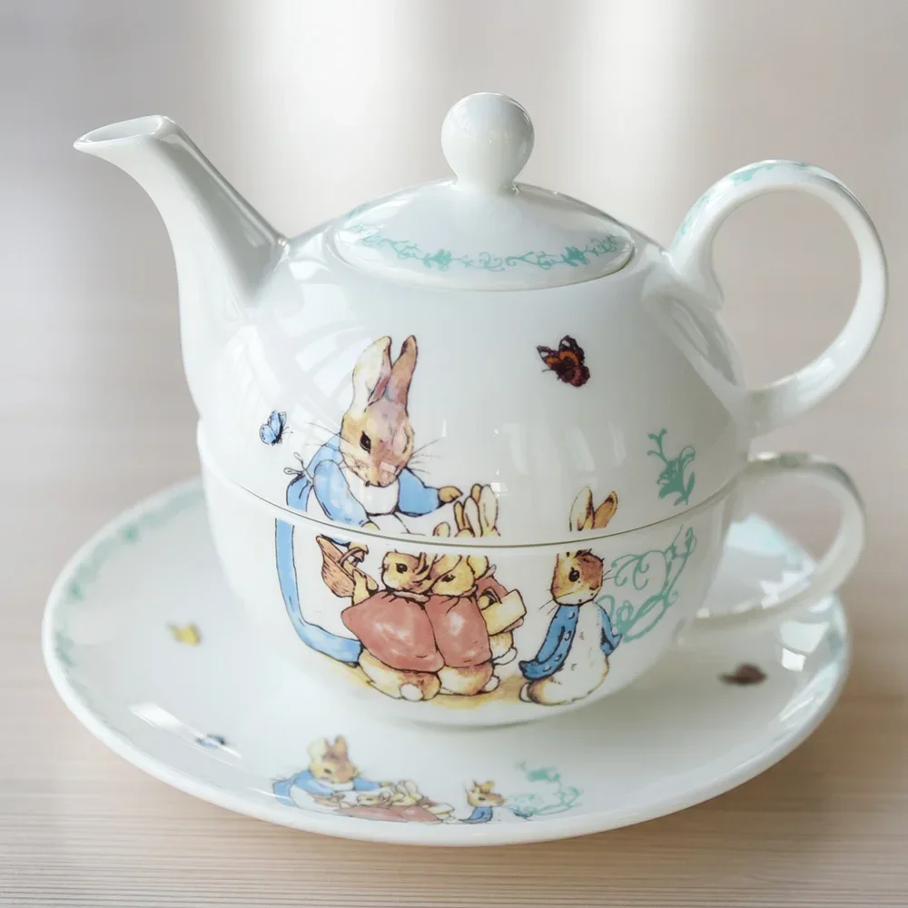 European afternoon tea tea set teapot cup saucer British bone China tea set single cup pot ceramic cartoon cute