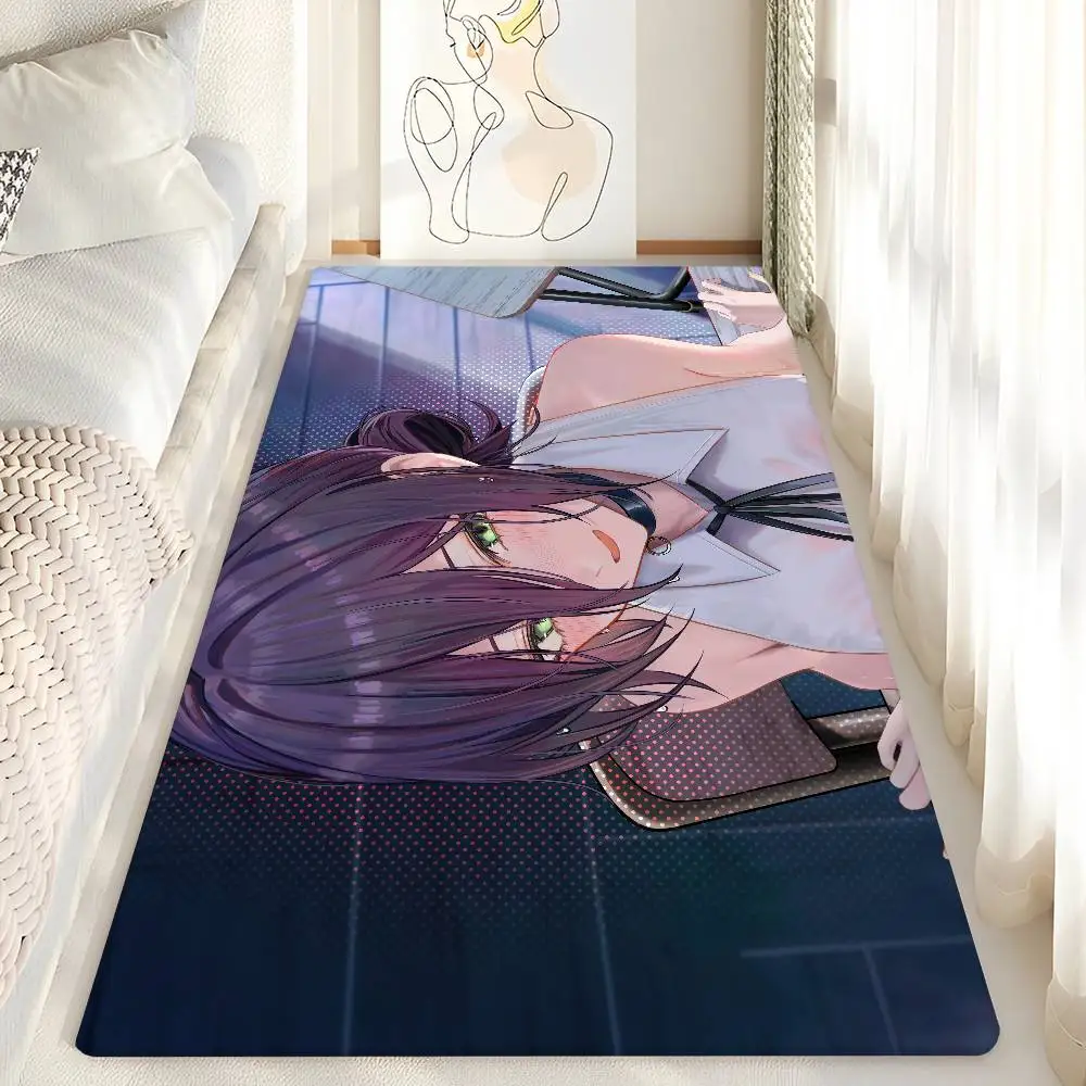 Anime C-Chainsaw M-Man Entrance Door Mat Nordic Style Bedroom Living Room Doormat Home Balcony Anti-Slip Modern Home Decor