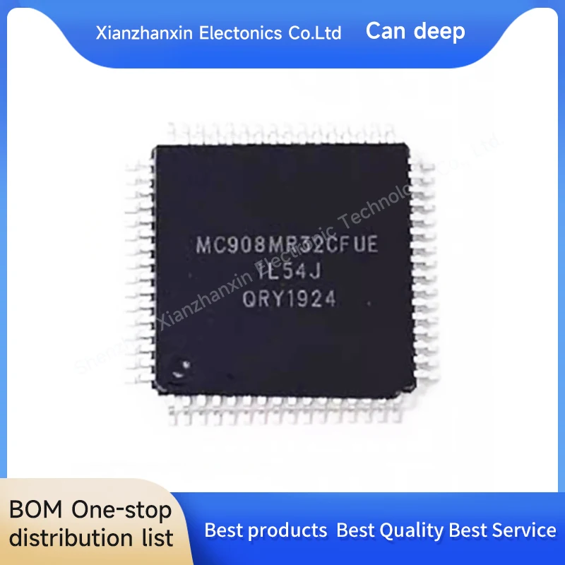 

1pcs/lot MC908MR32CFUE MC908MR32 QFP-64 Microcontroller chips in stock