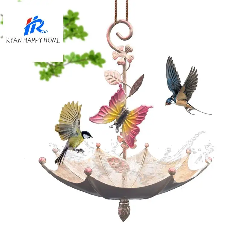 

Bird Umbrella Bird Feeder Outdoor Decorative Pendant Sturdy Feeders Outdoor Tree Hanging Creativerse Birds Feeders