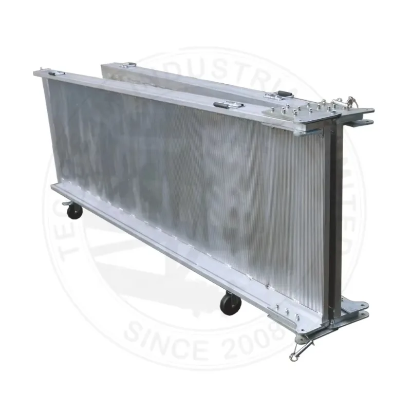 منحدر ألومنيوم محمول سهل القابل للطي مع إطار دعم قابل للتعديل