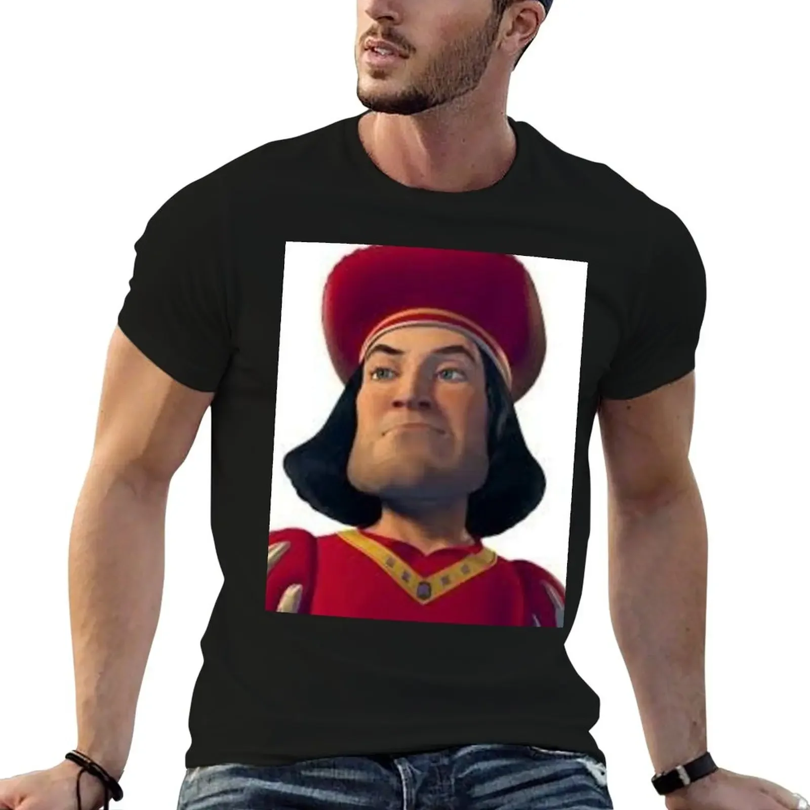 

lord farquaad T-Shirt customizeds oversized graphic tee summer top vintage anime shirt tee shirts for men