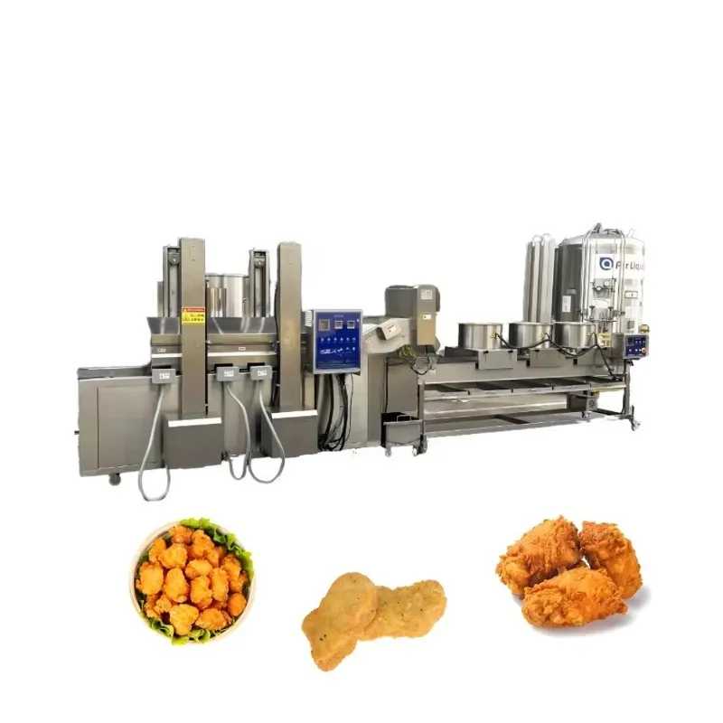 High Quality Best Selling Customizable Tunnel Type Breading Machine Fast Food Chicken Nuggets Burger Patty Pump Core Included