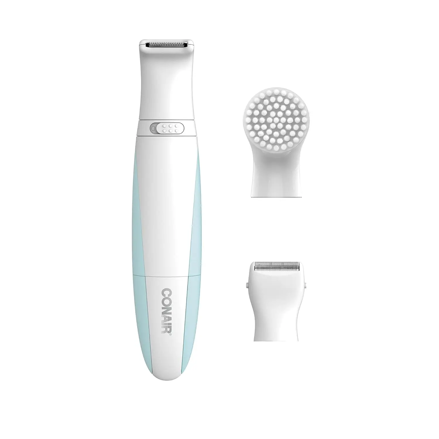 

Ladies All-In-One Personal Groomer, Trimmer, Foil Shaver for Women and Exfoliating Brush