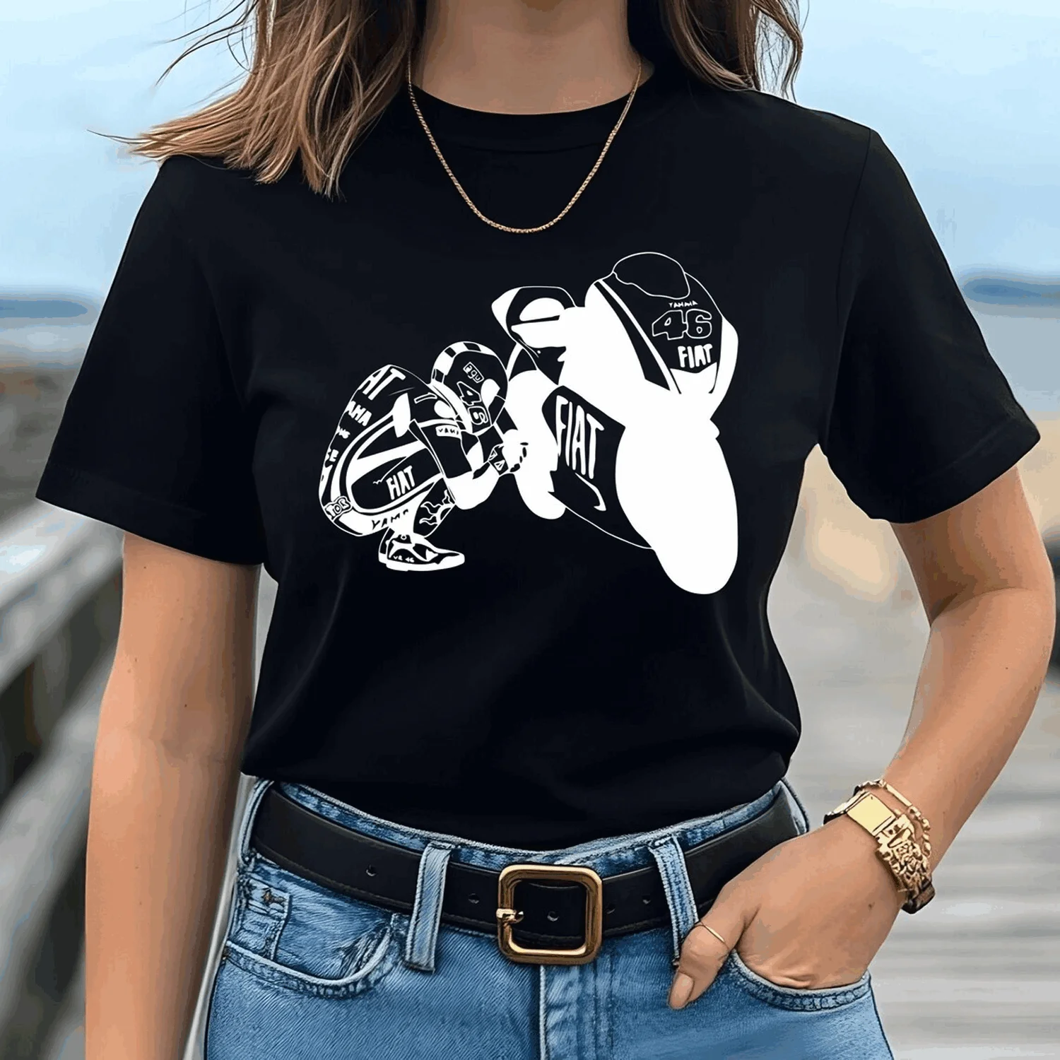 

Подарок для любителей мотоциклов, итальянская футболка с гоночным водителями в стиле ретро, уличная футболка Equipe унисекс, летняя быстросохнущая футболка для мотоциклистов