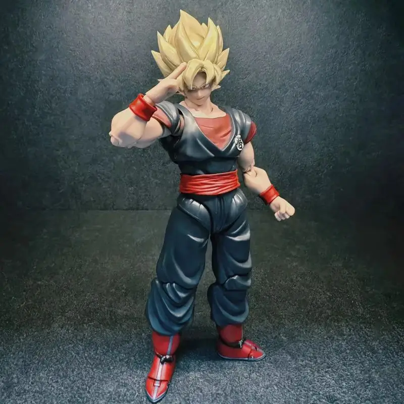 Anime Dragon Ball SHF nuevo contrato mágico creativo retorcido móvil clon Sun Wukong muñeca móvil modelo hecho a mano juguete para regalo recoger