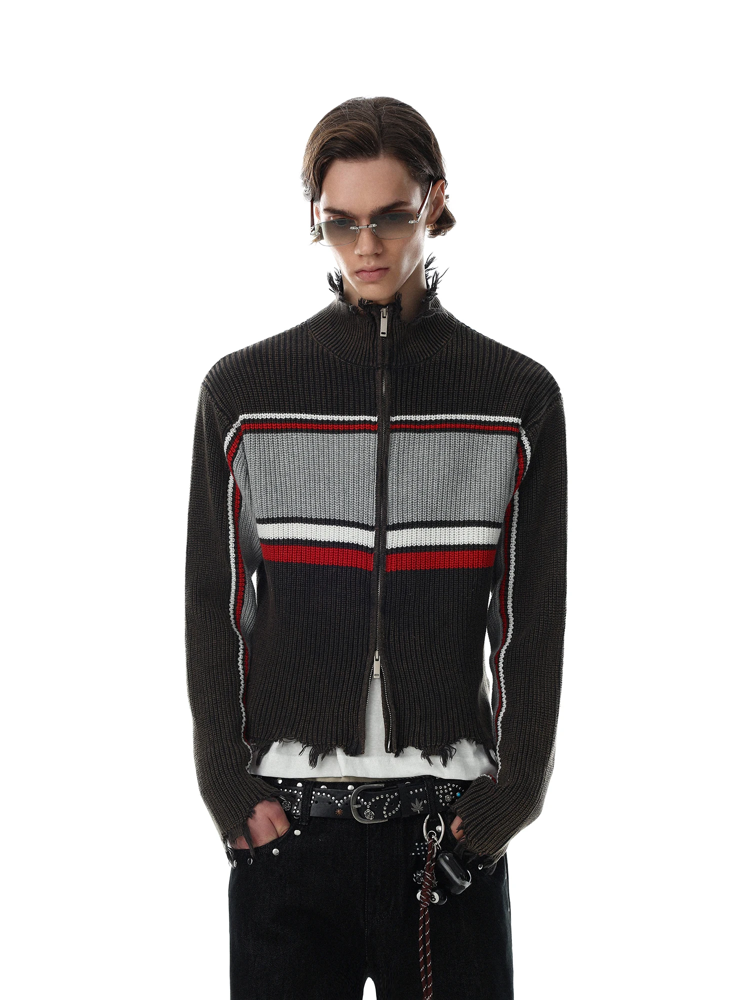 Suéter de punto suave con crem - Street Fashion Brand reseña y precio
