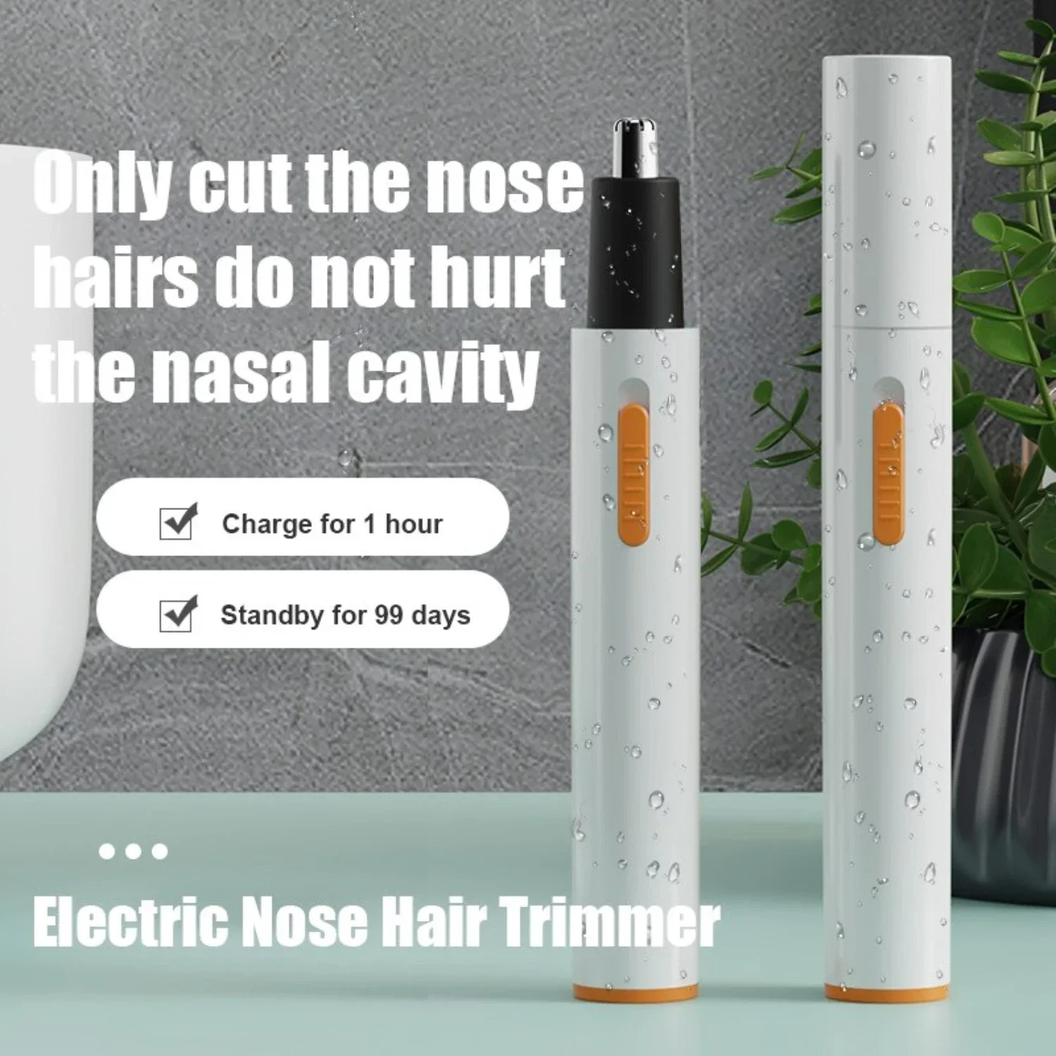 Portable, High Quality, Efficient Precision USB Charging Nose Hair Trimmer - Compact and Versatile Grooming Tool for Styling Fac