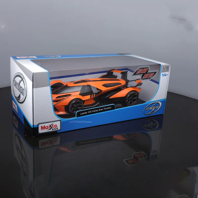 Maisto 1:18 Lamborghini V12 Concept Car Model Alloy Diecast Simulation Exquisite Interior Design Vehicle Collection Toys Gifts