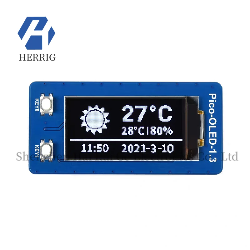 

Raspberry Pi Pico 1.3" OLED Display Module SPI/I2C Screen Expansion Board