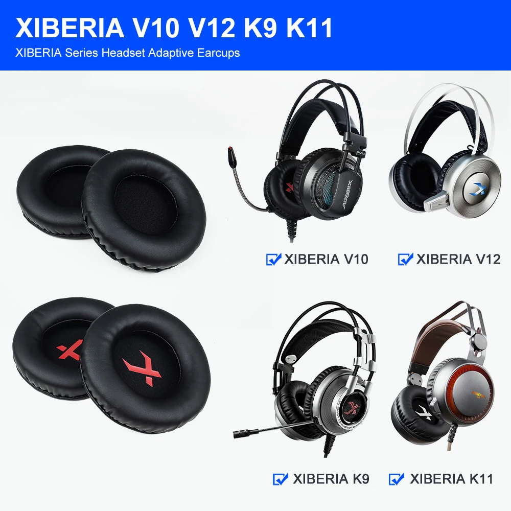 Headphone Ear Cushion for XIBERIA V10 V12 K9 K11 100mm Earphone PU Leather Sponge Earpads Covers Accessories