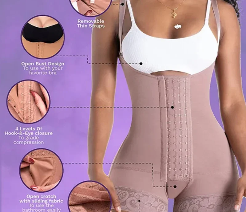 Sexy Butt Lifter Bodysuits Underwear Fajas Colombiana Girdles Slim Tummy Control Panties Waist Trainer Thigh Slimmer Body Shaper