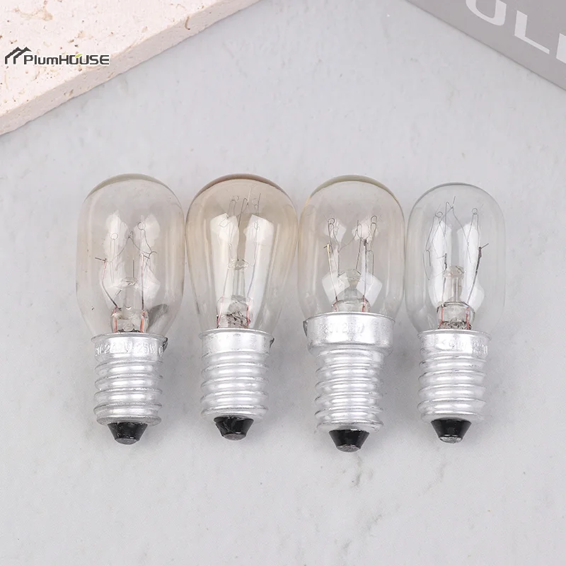 5Pcs E14 Salt Lamp Globe Bulb 10/15/20/25W 220V-230V Incandescent Bulbs Refrigerator Oven Light Bulbs Replacement Bulbs