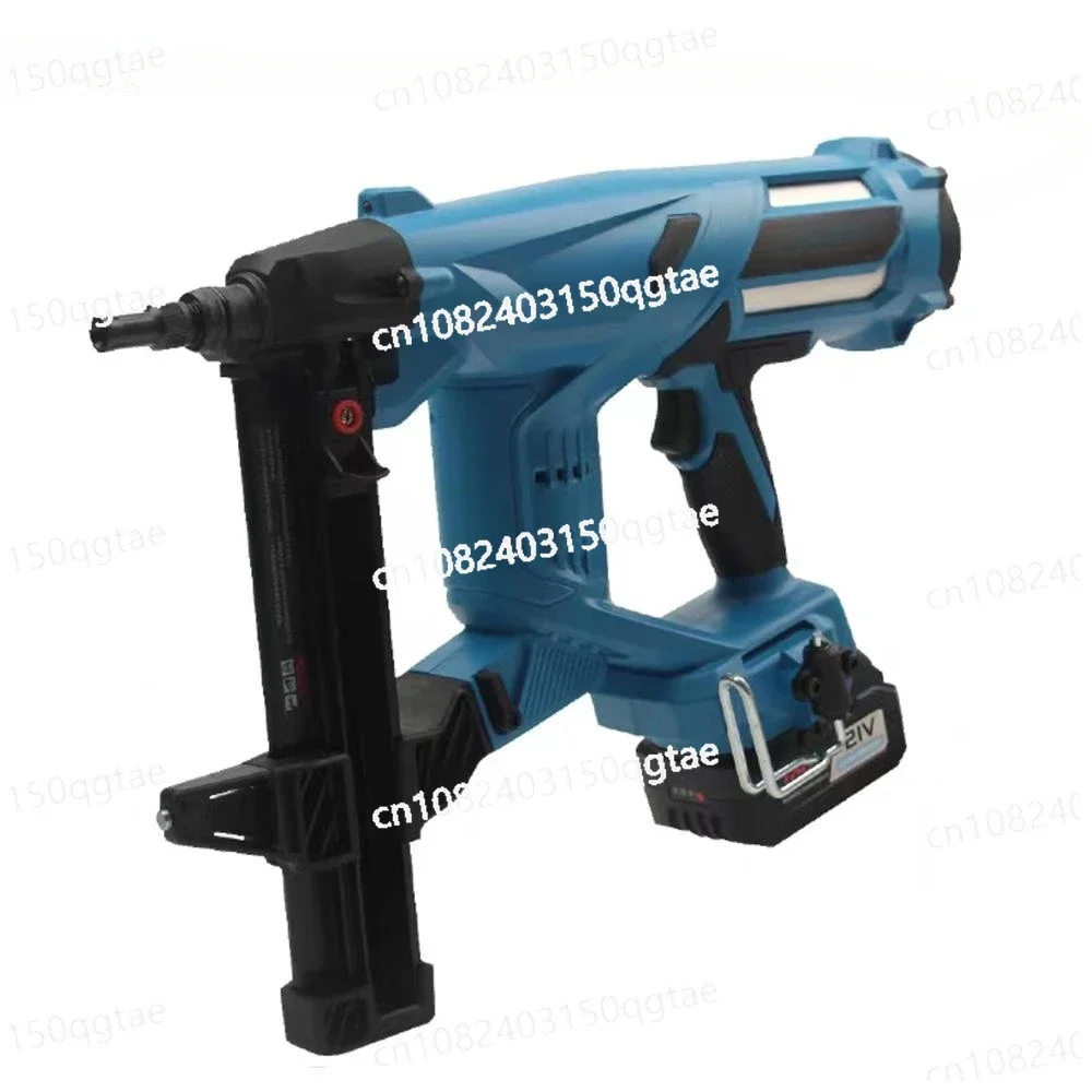 Electric Steel Nail Gun Woodworking Charging Door and Window Nail Gun 20V/4Ah 100J