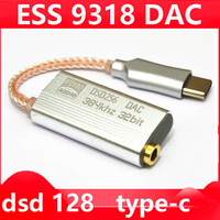 DAC ES9318 Headphone Amplifiers HiFi Decoding Adapter Sound Card For iPhone iOS Android Win10 Type C lightning to 3.5MM Decoder