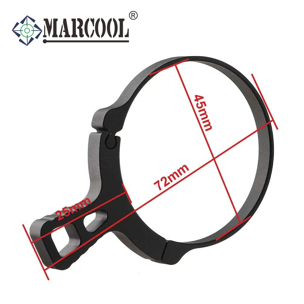 Marcool Hunting Scope Throw Lever Power Ring 45mm Diameter Magnification Adjustment Mount Riflescope Accessories