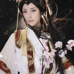 Ling Feng Collection Crown Prince Yue Shen Cos Clothing Xie Lian Ancient Style Cos Clothing Moon Burning Light Boat