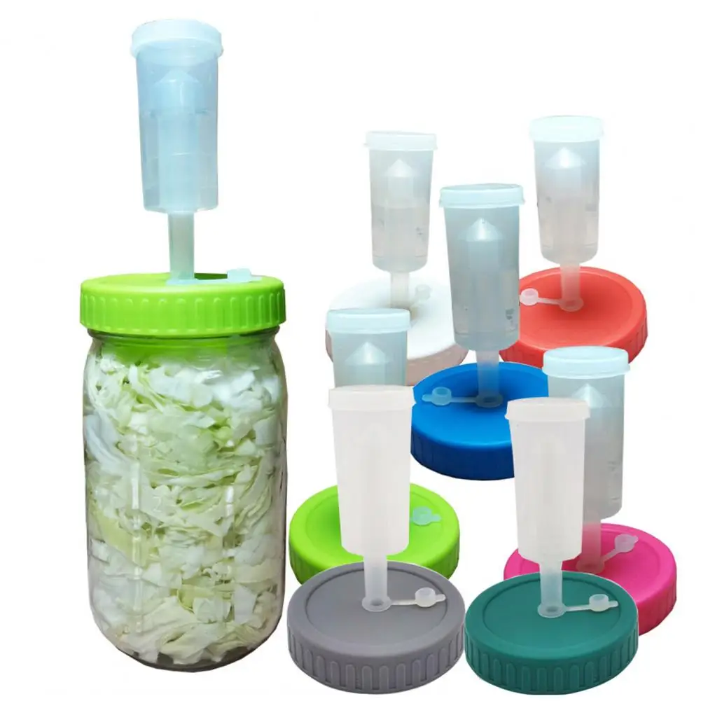 86MM Fermenting Lid One-way Valve Cucumber Radish Vegetable Fermentation Wide Mouth Jar Sealed Cover Kitchen Supplies 오이 발효 뚜껑