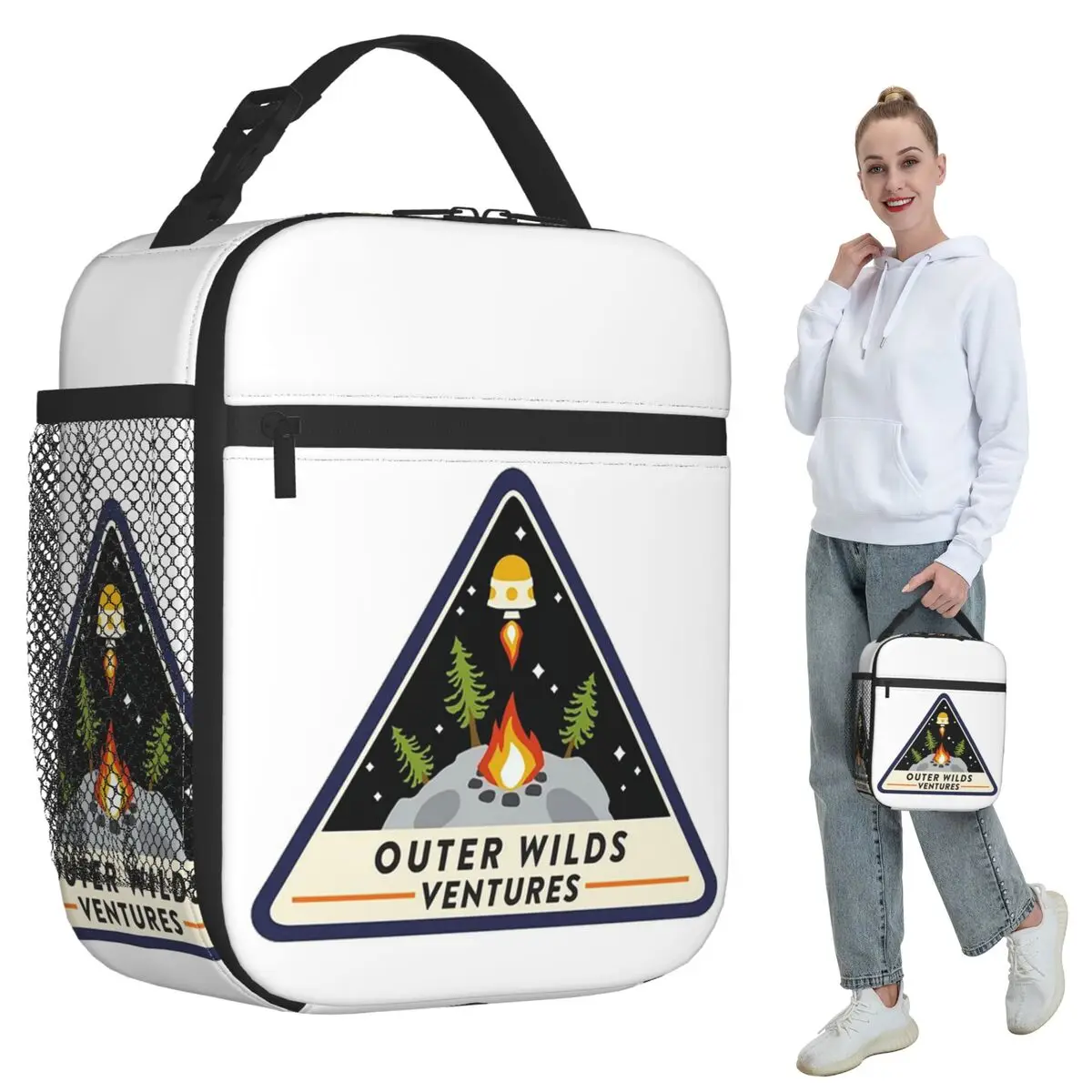 Outer Wilds Ventures Patch Insulated Lunch Bag for Women Office Cooler Thermal Food Box Tote Portable Lunch Boxes Container
