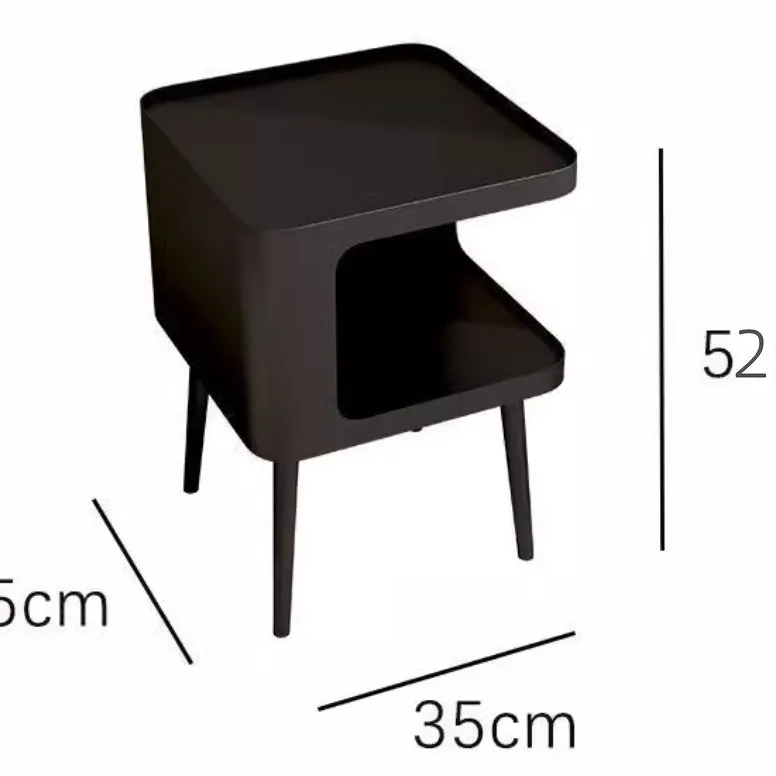 خزانة جانبية لأريكة الرياح الكريمية، غرفة معيشة بسيطة وحديثة، طاولة بجانب السرير من الحديد المطاوع، بجانب السرير، تجارة خارجية عبر الحدود #5