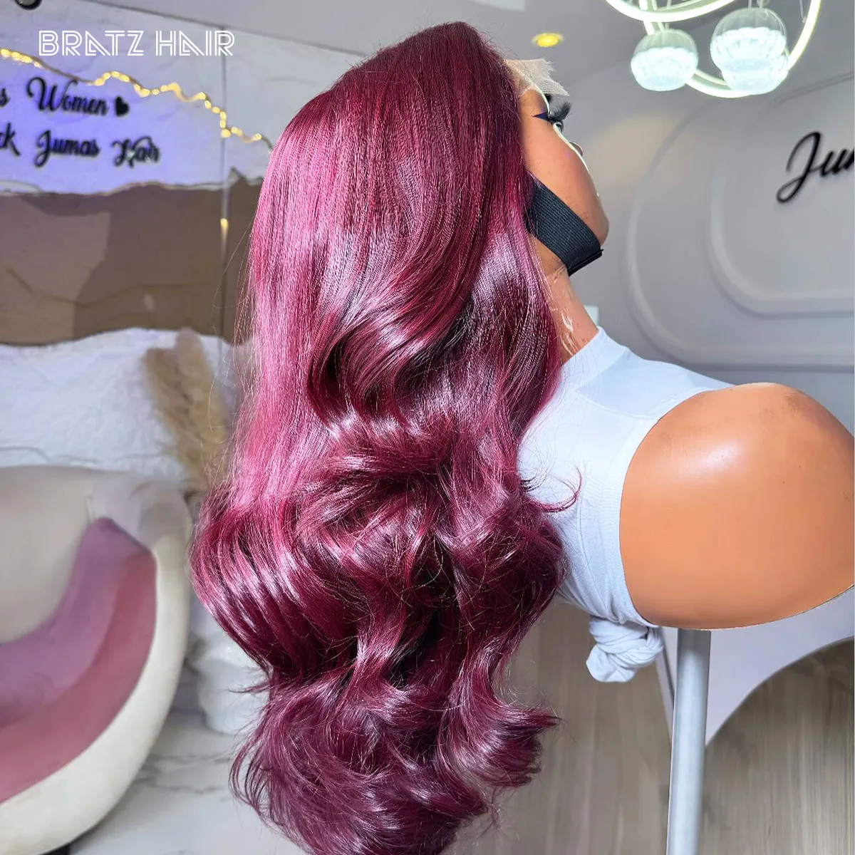 

Парик из натуральных волос 400 Density, темно-бордовый, с волнистыми локонами, 13x4 HD Lace Frontal, винный цвет, 4x4 5x5 Lace Closure, безклеевые парики для женщин