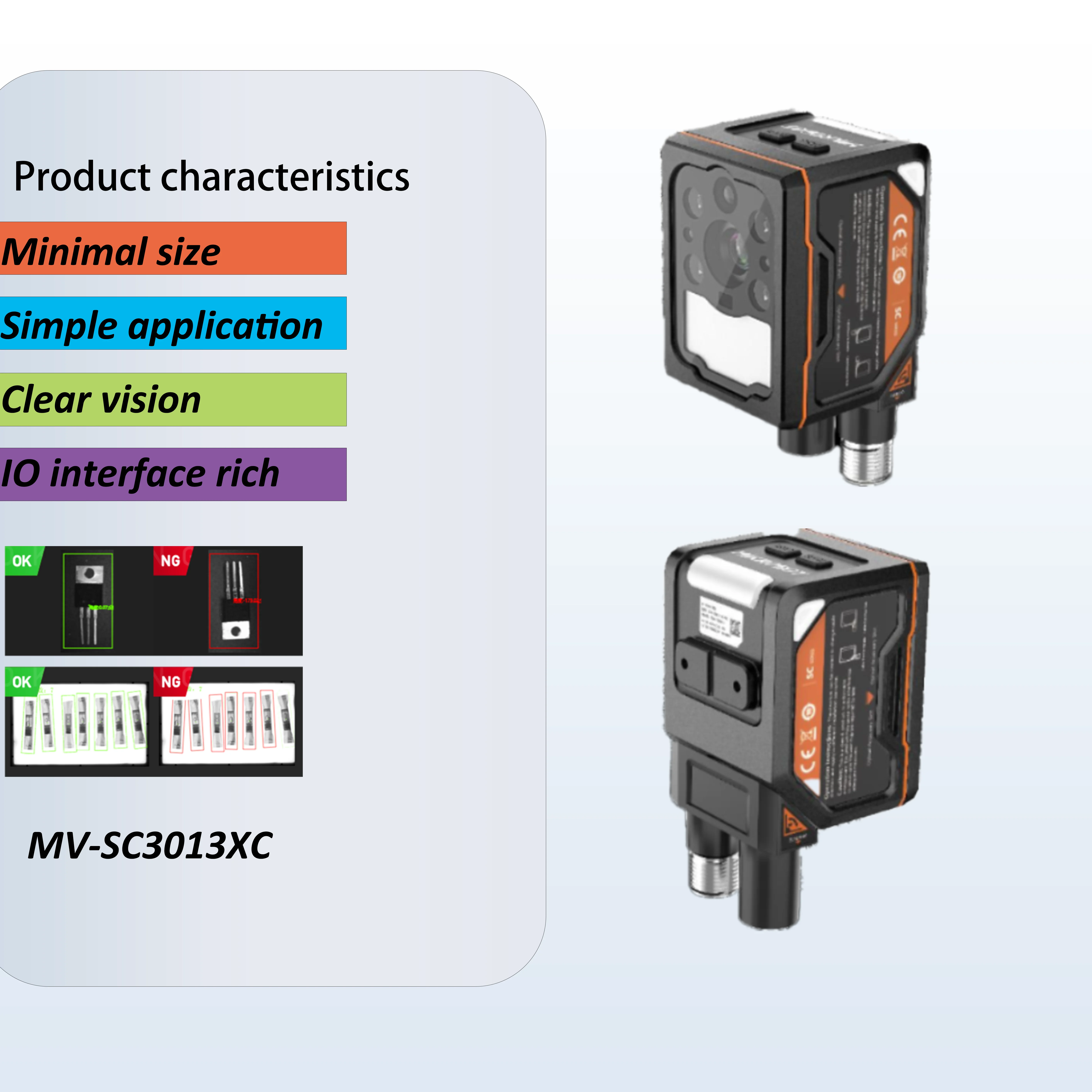 MV-SC3013XC HIKROBOT 1.3MP document CMOS Global Obturateur tournesol Machine Vision Capteur Industriel Intelligent Caméra