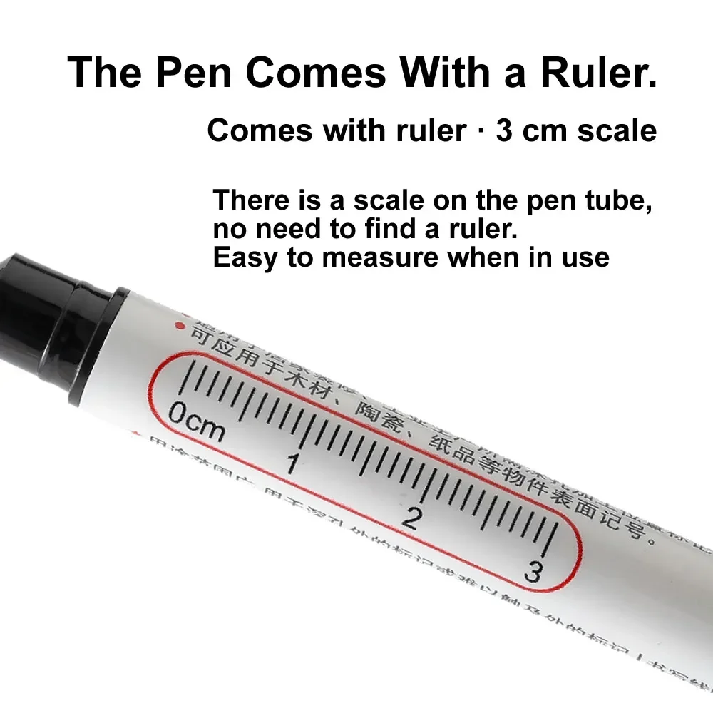 20mm Double-Tip-Colors Deep Hole Long Head Nib Markers For Metal Pen Waterproof Bathroom Woodworking Decoration Multi-Purpose #3