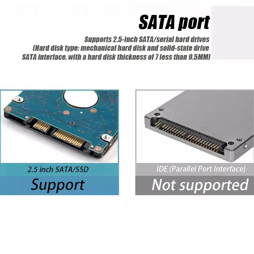 SATA to USB 3.0 Cable Up to 6 Gbps for 2.5 Inch External HDD SSD Hard Drive 22 Pin Sata III Cable USB3.0 to Sata III Cord