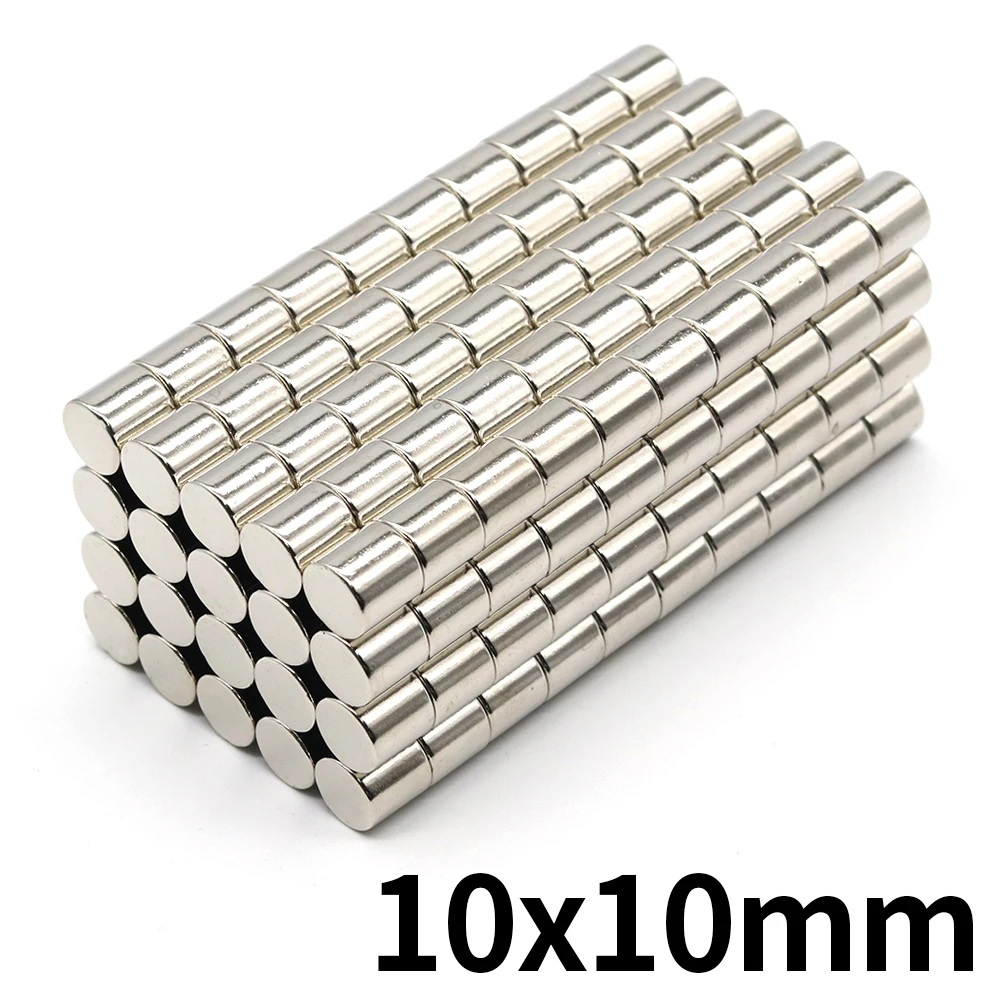 

Neodymium Magnet 10x10 Round NdFeB N35 Super Powerful Small imanes Permanent Magnetic Disc 5/10/20/50 Pcs