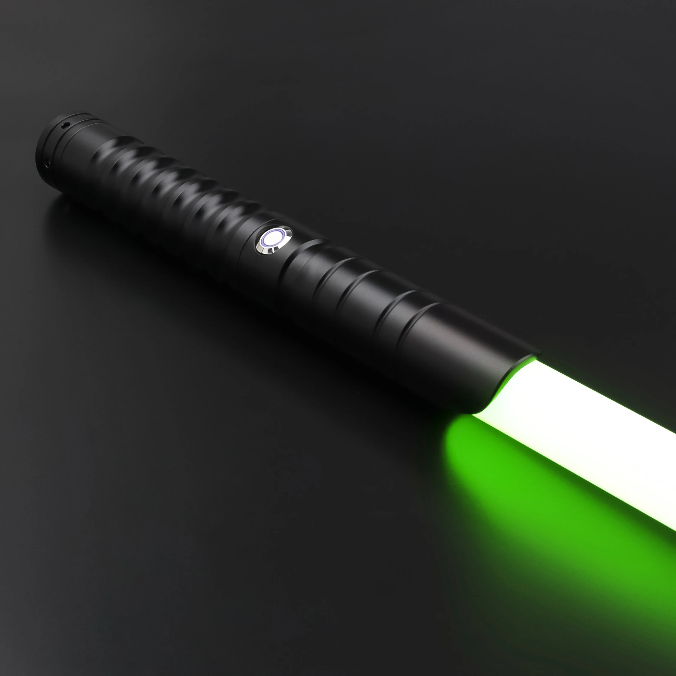 TXQSABER miecz świetlny RGB gładka huśtawka ciężka pojedyncza metalowa rękojeść Blaster zmiana koloru duch Yoda Jedi zabawki Cosplay miecz laserowy