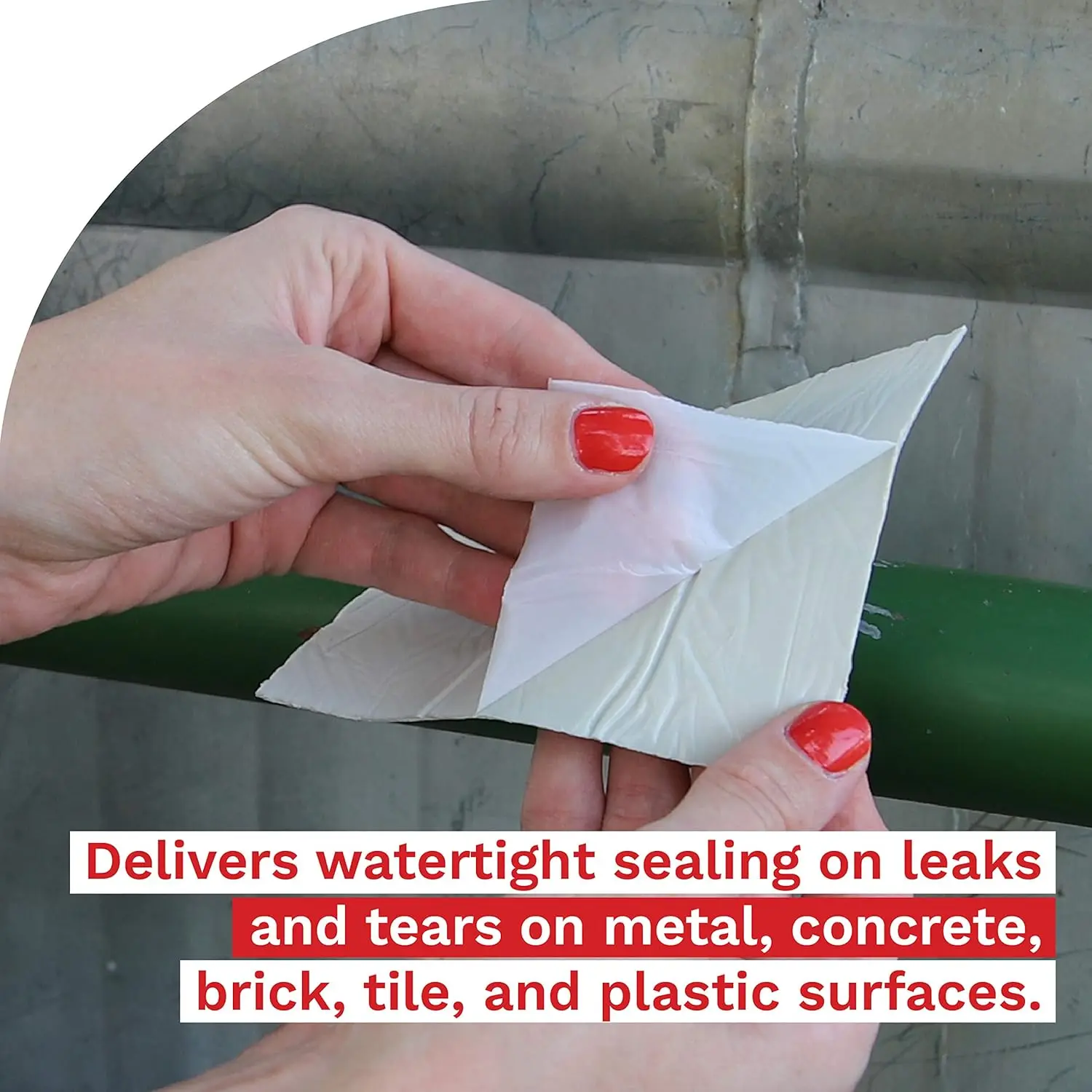 Fita butílica de alumínio super impermeável - 4 "x 16' para reparo de telhado, calha, janela e metal |   Patch de vedação de vazamento piscando