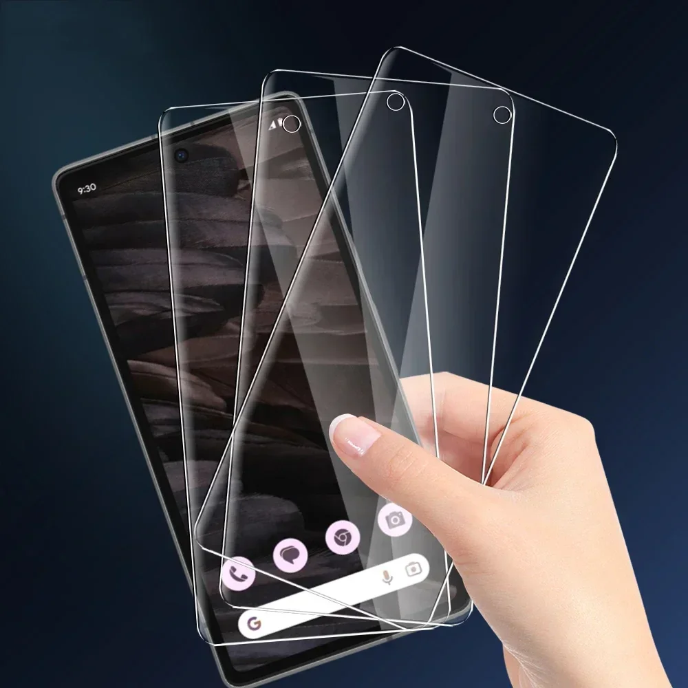 6in1 Tempered Glass For Google Pixel 8 8Pro 7 7A 6A Screen Protector Lens Camera Cover Film Pixel7 Pixel6A Pixel8 Premium Glass