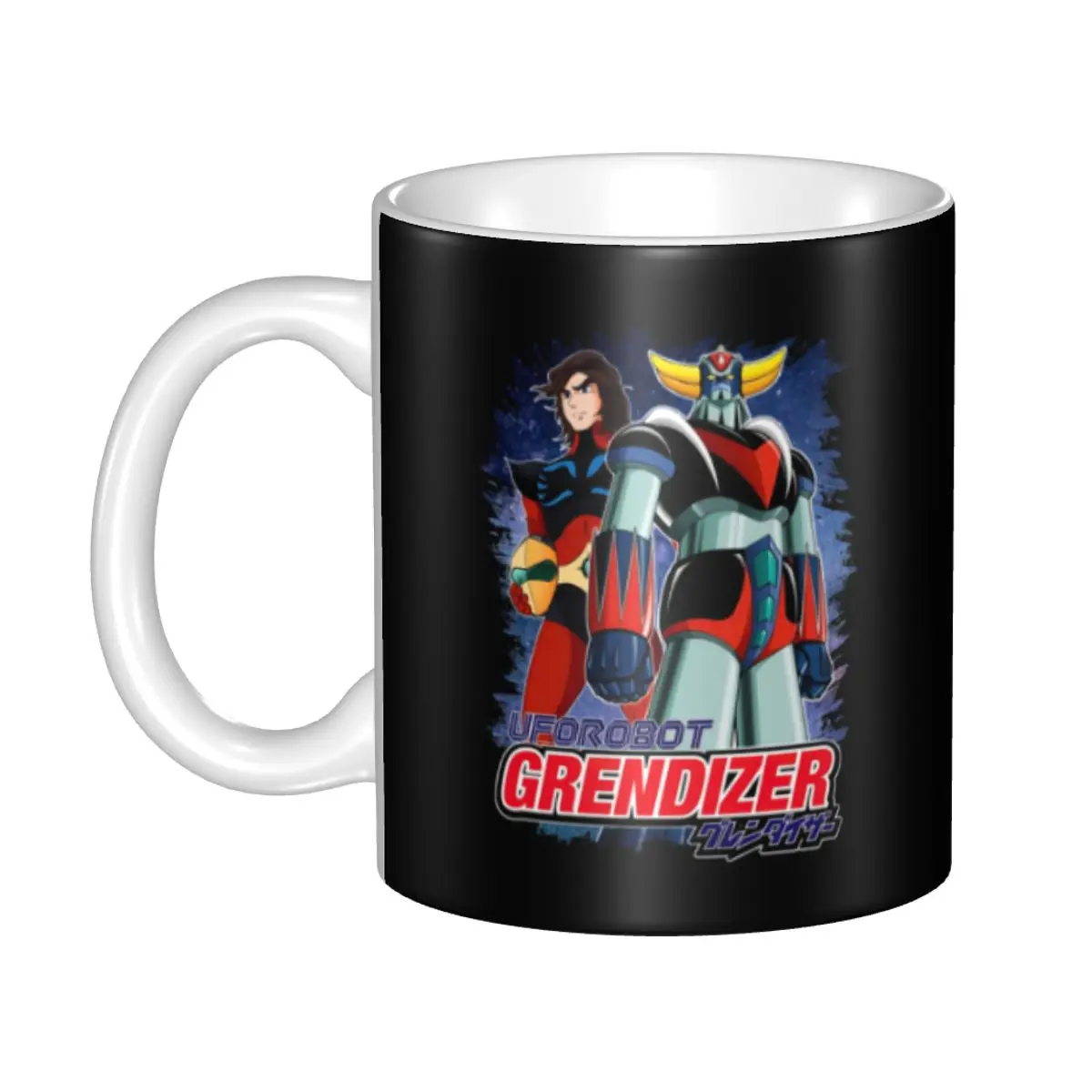 Goldrake Actarus Coffee Mugs DIY Personalized UFO Robot Grendizer Ceramic Milk Tea Mug