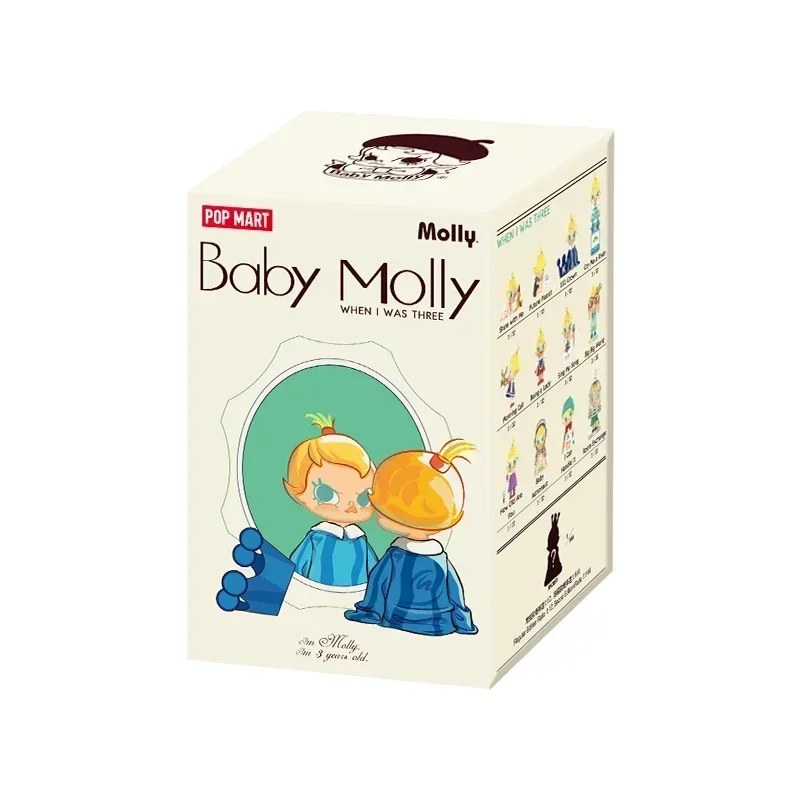 

POP MART Baby Molly When I Was Three Series Blind Box | Kawaii Anime Action Figure Collectible Mystery Surprise Doll Toy