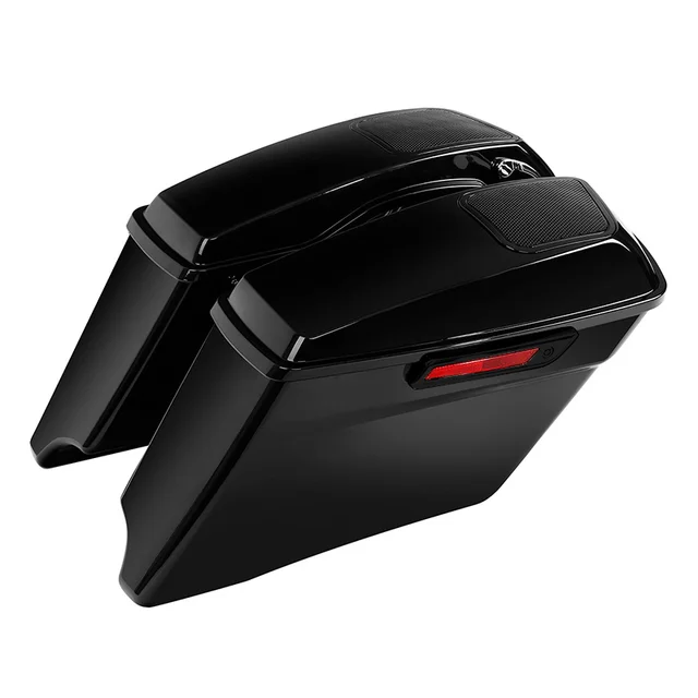 Motocykl 4 "rozszerzona rozciągnięta sakwa 6x9 "pokrywy głośników dla Harley Touring Road Glide CVO 2014-2024